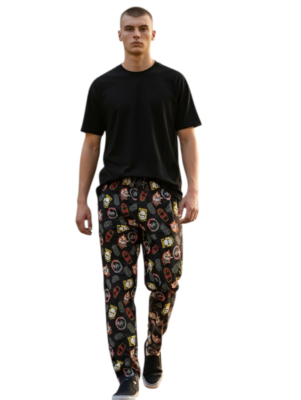 Star Wars Pajama Pants Men XL Black Graphic Print Lightweight Drawstring Waist